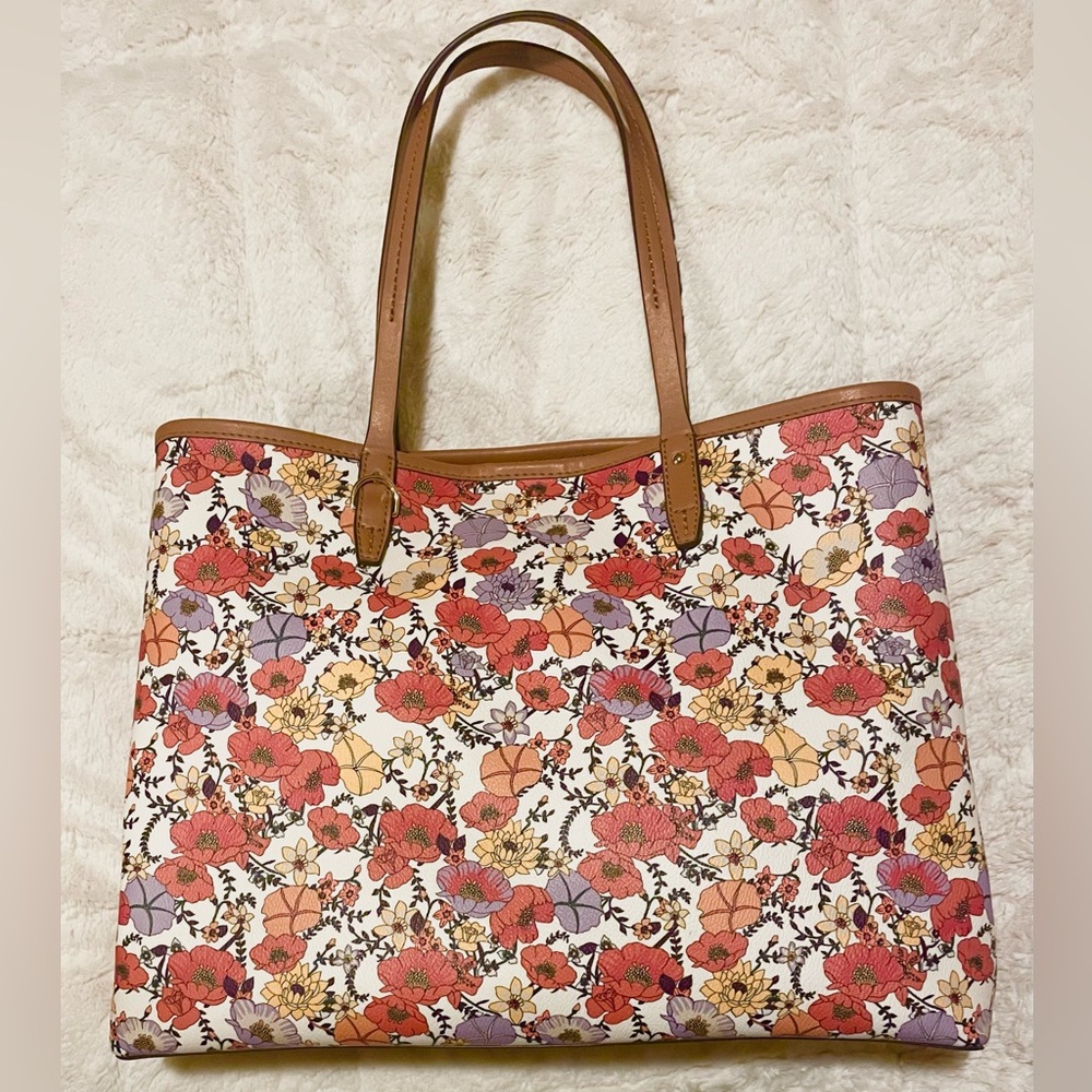 TORY BURCH Kerrington Multicolor Floral Tote Purse